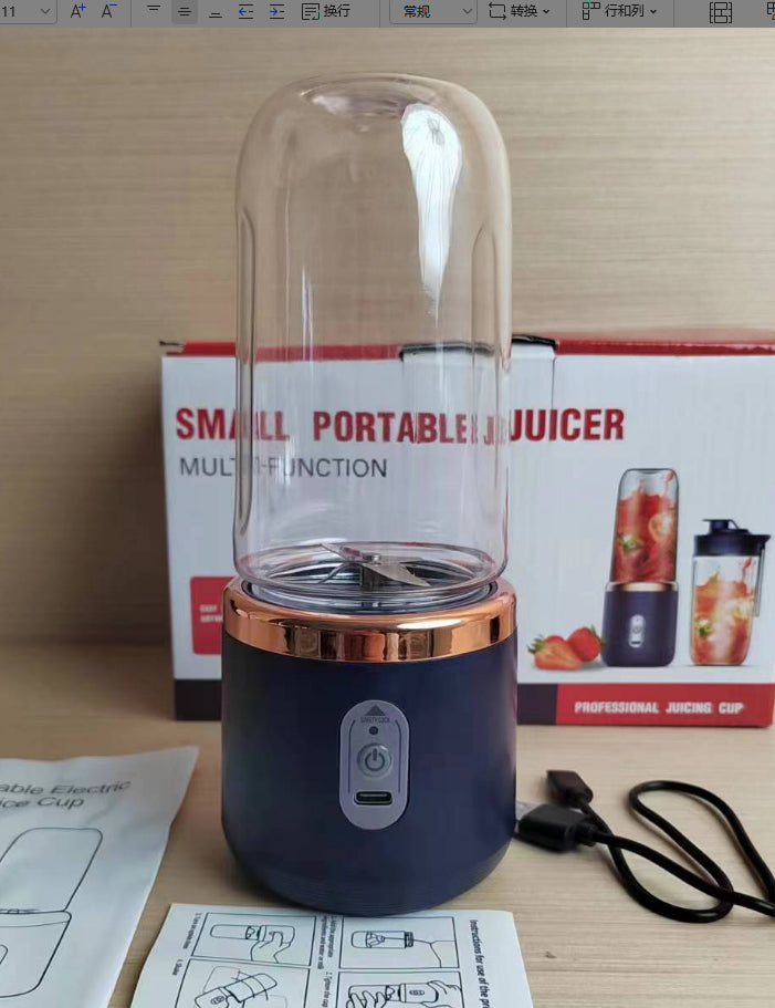 Portable USB Rechargeable Blender – Personal Smoothie Maker for Travel, Gym & On-the-Go Use