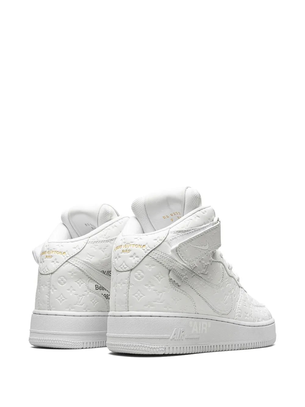 X Louis Vuitton X Virgil Abloh Air Force 1 Mid White/White Sneakers