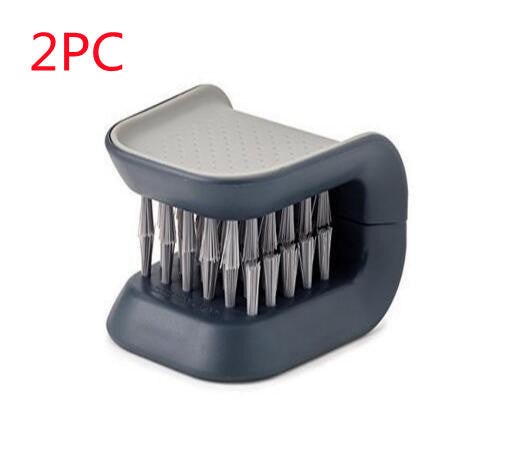 U-Shaped Knife Cleaner Brush – Safe Dual-Sided Cutlery Cleaning Tool for Kitchen