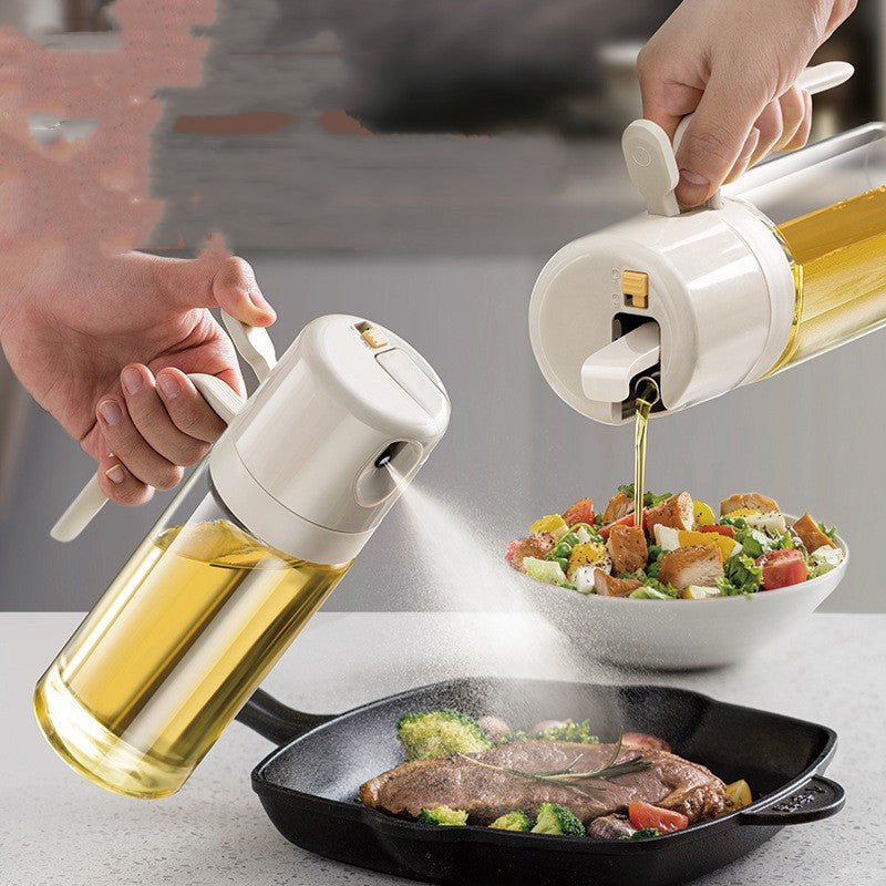 2-in-1 Olive Oil Sprayer Bottle – Dual Function Oil Dispenser & Mist Sprayer for Cooking, BBQ & Air Fryer