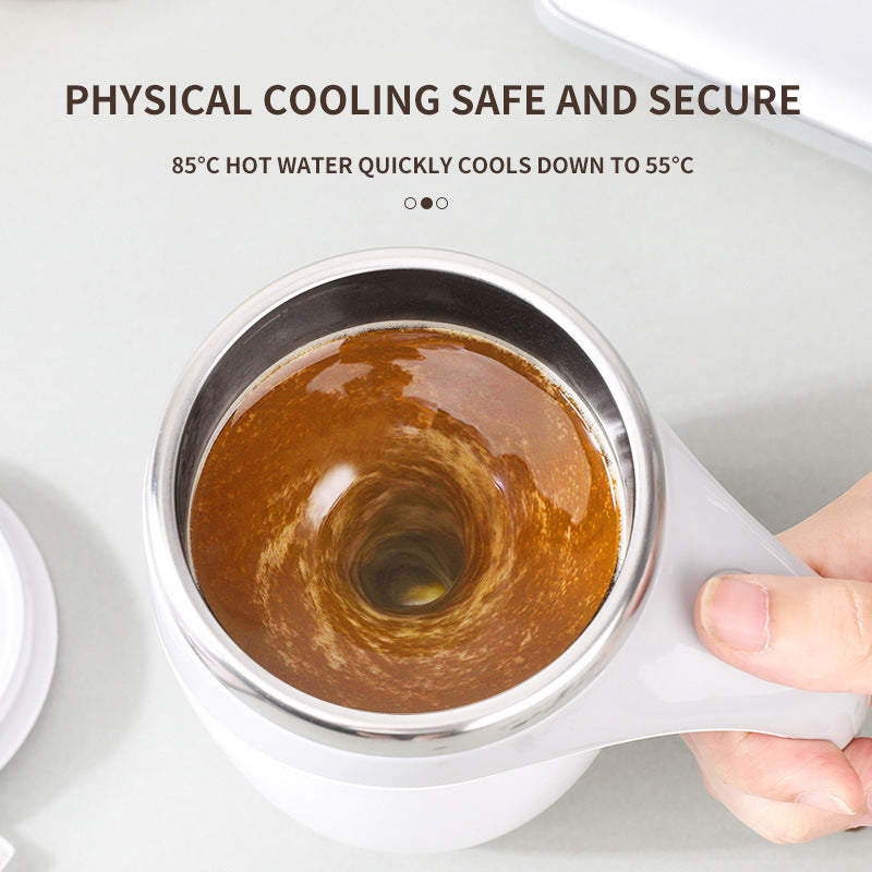 Rechargeable Self-Stirring Coffee Mug – Automatic Magnetic Mixing Cup for Coffee, Milk & Protein Drinks