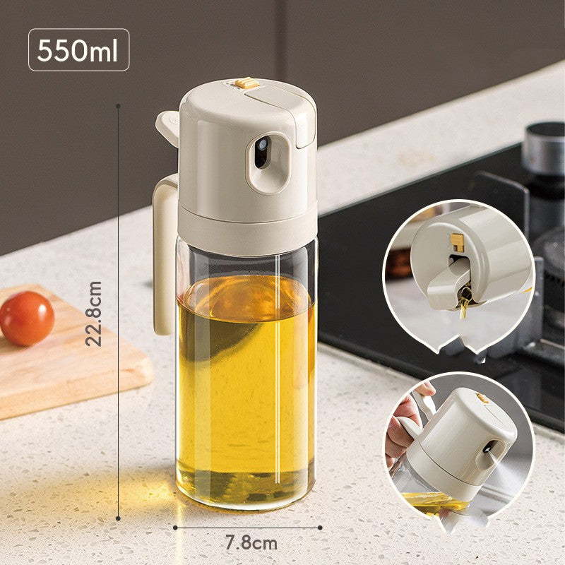 2-in-1 Olive Oil Sprayer Bottle – Dual Function Oil Dispenser & Mist Sprayer for Cooking, BBQ & Air Fryer