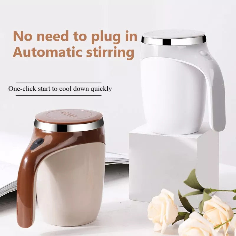 Rechargeable Self-Stirring Coffee Mug – Automatic Magnetic Mixing Cup for Coffee, Milk & Protein Drinks