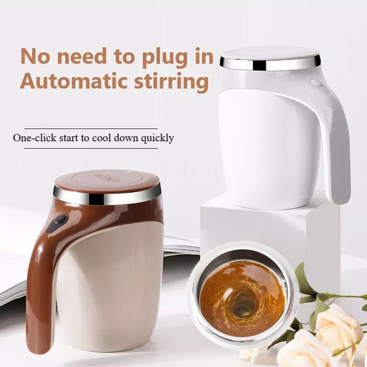 Rechargeable Self-Stirring Coffee Mug – Automatic Magnetic Mixing Cup for Coffee, Milk & Protein Drinks