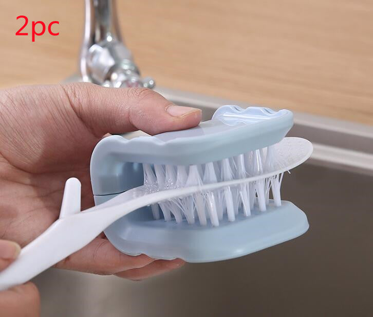 U-Shaped Knife Cleaner Brush – Safe Dual-Sided Cutlery Cleaning Tool for Kitchen