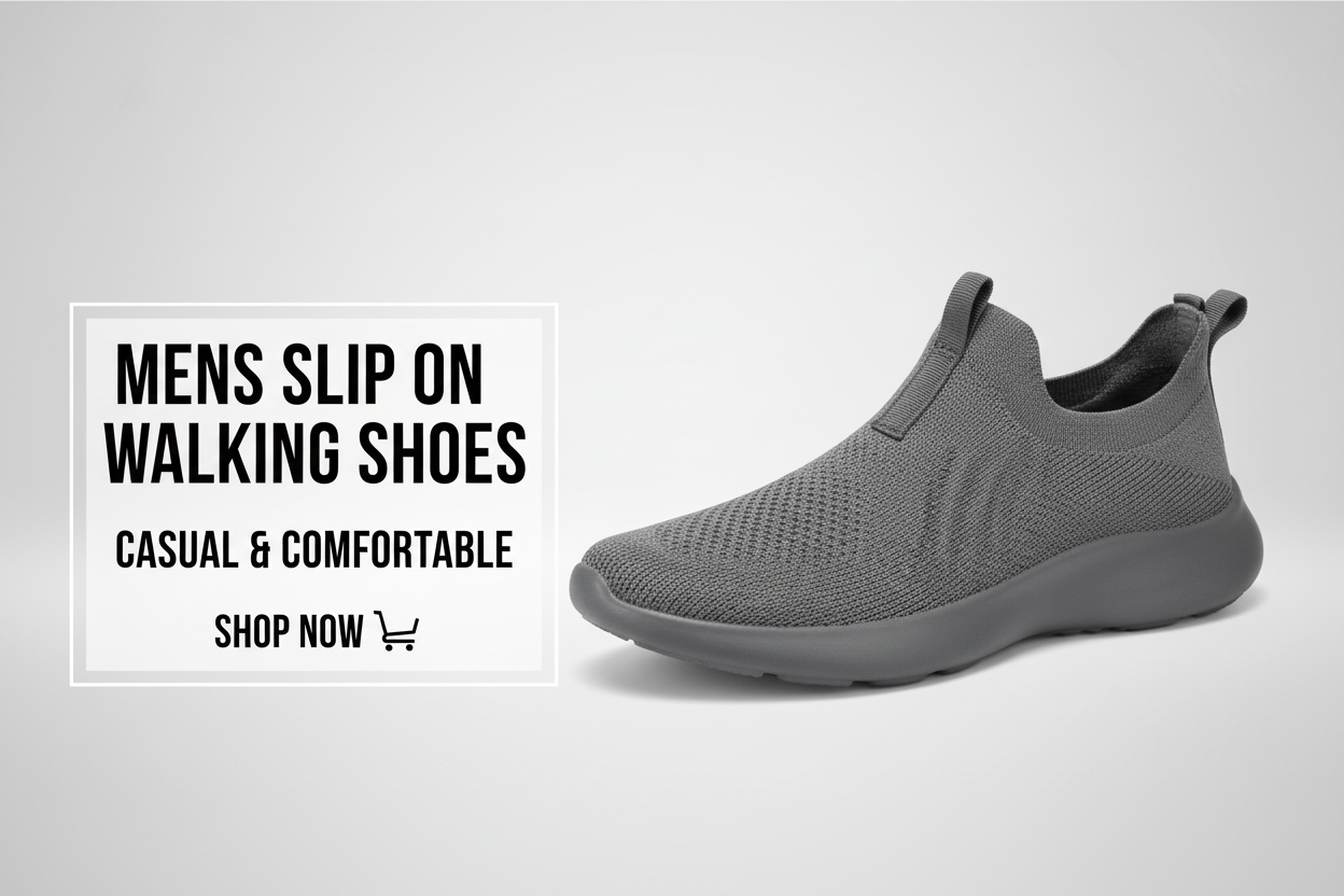 Mens Slip On Walking Shoes Slide